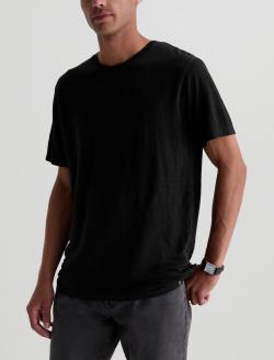 Bryce Crew True Black Classic Linen Tee MENS TOPS Photo 7