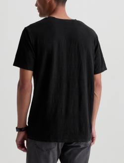 Bryce Crew True Black Classic Linen Tee MENS TOPS Photo 8