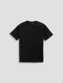 Bryce Crew True Black Classic Linen Tee MENS TOPS Photo 1