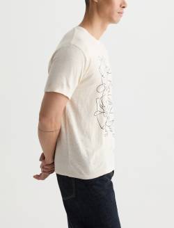 Bryce Crew P Wine Line Champagne Classic Linen Tee MENS TOPS Photo 4