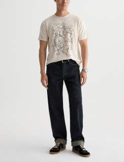 Bryce Crew P Wine Line Champagne Classic Linen Tee MENS TOPS Photo 5