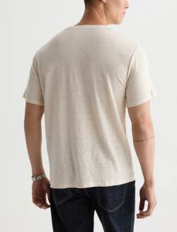 Bryce Crew P Wine Line Champagne Classic Linen Tee MENS TOPS Photo 8