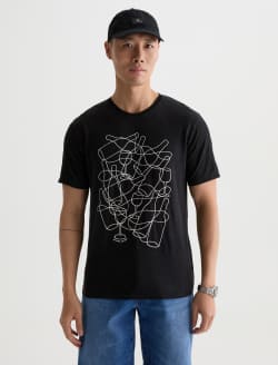 Bryce Crew P Wine Line True Black Classic Tee MENS TOPS Photo 2