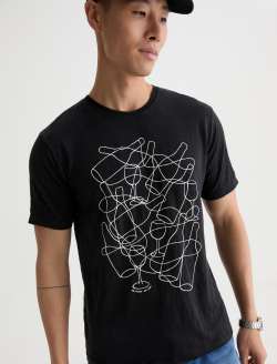 Bryce Crew P Wine Line True Black Classic Tee MENS TOPS Photo 3