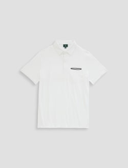 Calicut Polo Bright White Green Label Collection MENS TOPS Photo 1