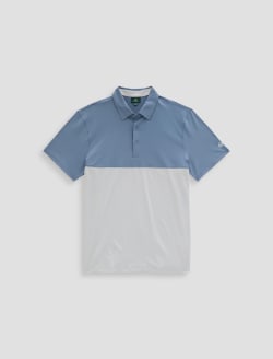 Decker Polo Brightwhite/Surf Melange Green Label Collection MENS TOPS Photo 1