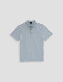 Hassted Polo Blue Steel Melange Green Label Collection MENS TOPS Photo 1
