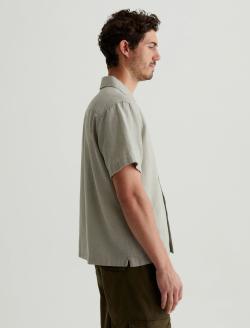 Foster Shirt Dried Bay Leaf Relaxed Fit Camp Shirt MENS TOPS Photo 4