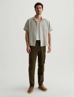 Foster Shirt Dried Bay Leaf Relaxed Fit Camp Shirt MENS TOPS Photo 5