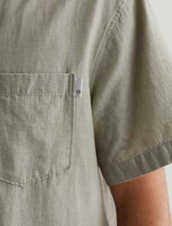 Foster Shirt Dried Bay Leaf Relaxed Fit Camp Shirt MENS TOPS Photo 6
