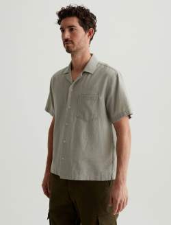Foster Shirt Dried Bay Leaf Relaxed Fit Camp Shirt MENS TOPS Photo 7