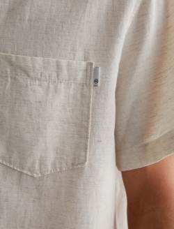 Foster Shirt Oatmeal Relaxed Fit Camp Shirt MENS TOPS Photo 6