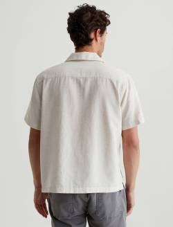 Foster Shirt Oatmeal Relaxed Fit Camp Shirt MENS TOPS Photo 8