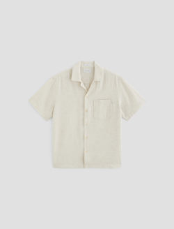 Foster Shirt Oatmeal Relaxed Fit Camp Shirt MENS TOPS Photo 1