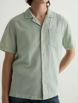 Foster Shirt Lime Zest Relaxed Fit Camp Shirt MENS TOPS Photo 3