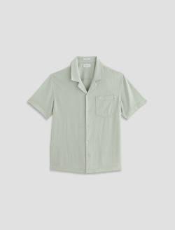 Foster Shirt Lime Zest Relaxed Fit Camp Shirt MENS TOPS Photo 1