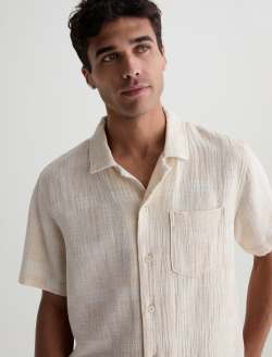 Foster Shirt Natural Multi Relaxed Fit Camp Shirt MENS TOPS Photo 3