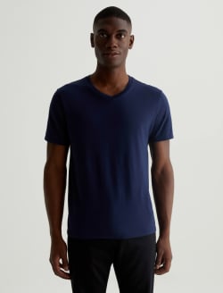 Bryce Vee Deep Navy Classic Vee Neck MENS TOPS Photo 1