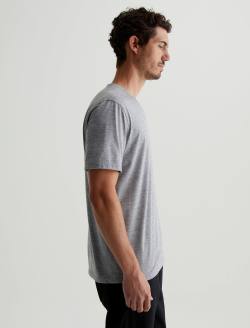 Bryce Vee Heather Grey Classic Vee Neck MENS TOPS Photo 3