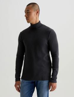 Canon Long Sleeve Turtleneck Heather Charcoal Classic Fit Long Sleeve Rib Turtleneck MENS TOPS Photo 7