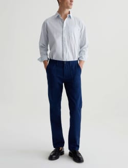 Aiden Shirt Gallery Stripe Blue Multi Classic Fit Long Sleeve Button-Up Shirt MENS TOPS Photo 4