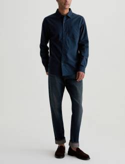 Aiden Dress Shirt Chilly Night Classic  Long Sleeve Button Up Shirt MENS TOPS Photo 5