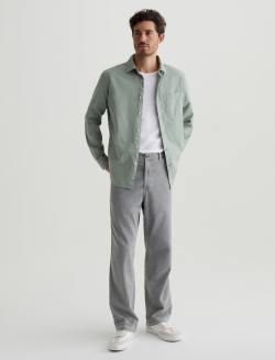 Aiden Shirt Matcha Latte Classic Button Up Shirt MENS TOPS Photo 5