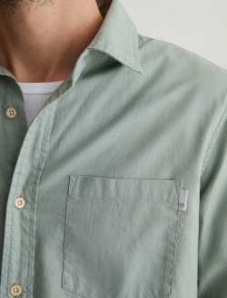 Aiden Shirt Matcha Latte Classic Button Up Shirt MENS TOPS Photo 6