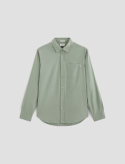 Aiden Shirt Matcha Latte Classic Button Up Shirt MENS TOPS Photo 1