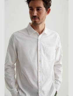 Aiden Shirt White Classic Button Up Shirt MENS TOPS Photo 3