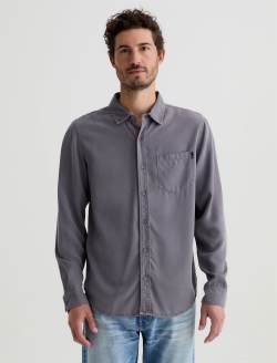 Aiden Shirt Raw Iron Classic Long Sleeve Button-Up Shirt MENS TOPS Photo 2