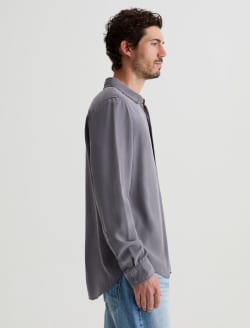 Aiden Shirt Raw Iron Classic Long Sleeve Button-Up Shirt MENS TOPS Photo 4