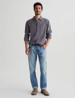 Aiden Shirt Raw Iron Classic Long Sleeve Button-Up Shirt MENS TOPS Photo 5