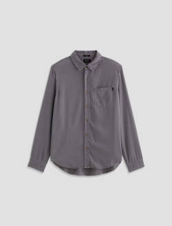Aiden Shirt Raw Iron Classic Long Sleeve Button-Up Shirt MENS TOPS Photo 1