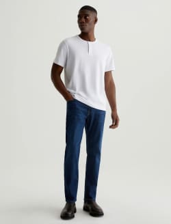 Bryce Short Sleeve Henley True White Classic Henley MENS TOPS Photo 4