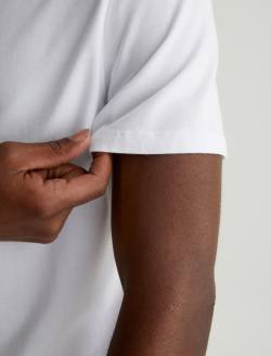 Bryce Short Sleeve Henley True White Classic Henley MENS TOPS Photo 5