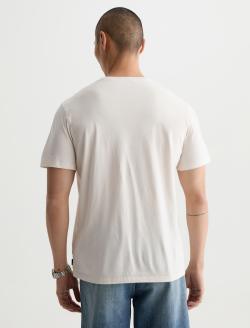 Wesley Crew AG Distress Logo Ivory Dust Relaxed Short Sleeve MENS TOPS Photo 8
