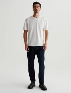 Wesley Crew Ivory Dust Relaxed T-Shirt MENS TOPS Photo 4