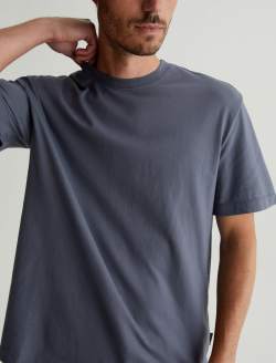 Wesley Crew Slate Sky Relaxed T-Shirt MENS TOPS Photo 2