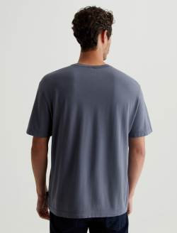 Wesley Crew Slate Sky Relaxed T-Shirt MENS TOPS Photo 7