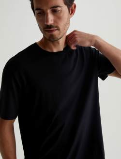 Wesley Crew True Black Relaxed T-Shirt MENS TOPS Photo 3