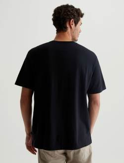 Wesley Crew True Black Relaxed T-Shirt MENS TOPS Photo 8