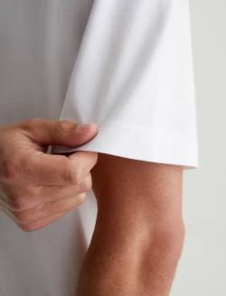 Wesley Crew True White Relaxed T-Shirt MENS TOPS Photo 5