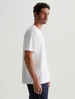 Wesley Crew True White Relaxed T-Shirt MENS TOPS Photo 6