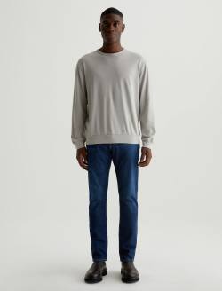 Wesley Pullover Silver Gray Relaxed Crew Neck Pullover MENS TOPS Photo 4