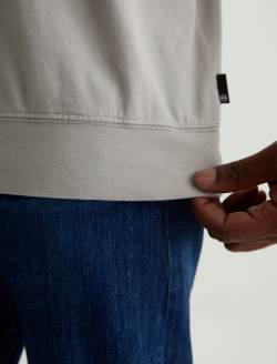 Wesley Pullover Silver Gray Relaxed Crew Neck Pullover MENS TOPS Photo 5
