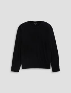 Wesley Pullover True Black Relaxed Crew Neck MENS TOPS Photo 1