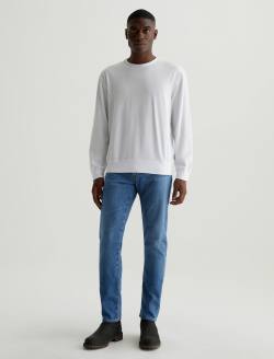 Wesley Pullover True White Relaxed Crew Neck Pullover MENS TOPS Photo 4