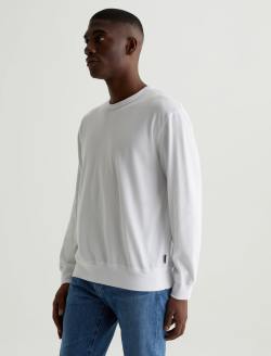 Wesley Pullover True White Relaxed Crew Neck Pullover MENS TOPS Photo 6