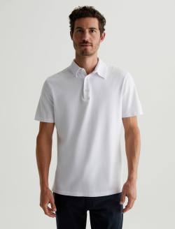 Bryce Polo True White Classic Short Sleeve Polo MENS TOPS Photo 1